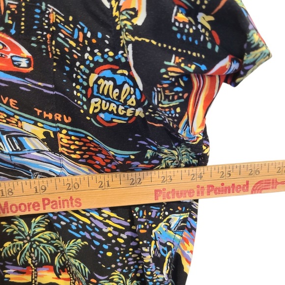 Vtg Reyn Spooner Hawaiian Shirt Camaro American Classics Cars Mens Size XL - Picture 3 of 5